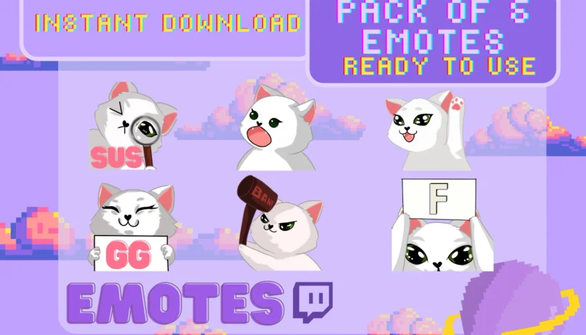Gatinhos fofinhos emotes (Twitch)