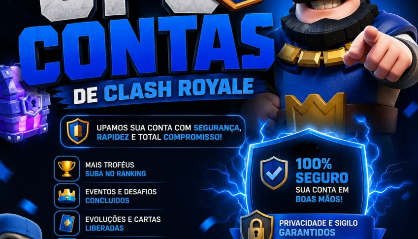 Upo contas de clash Royale ate o máximo.