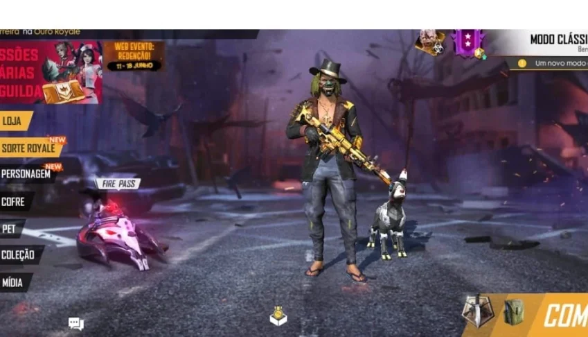 CONTA FREE FIRE GEMADA