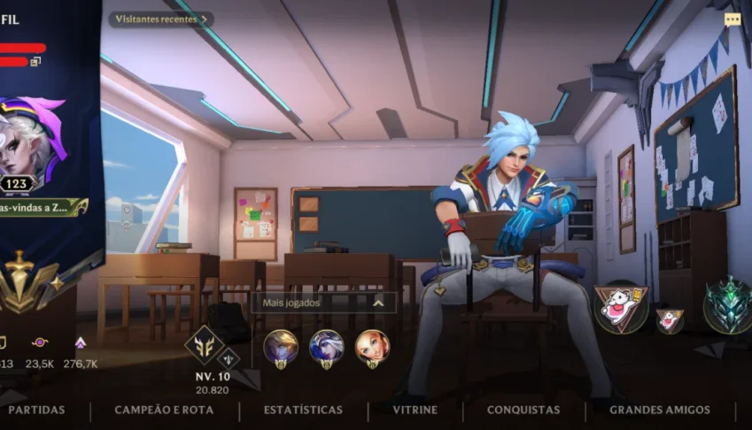 Conta 2 Skins Míticas + 113 Skins Wild Rift / Platina 3