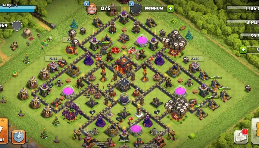 Contas Clash Of Clans Cv10 mediano e Cv8 full
