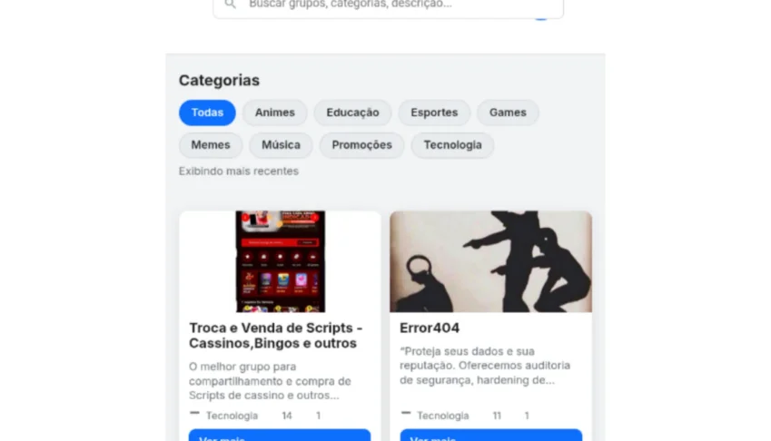 Script PHP sistema divulgação de Links Telegram