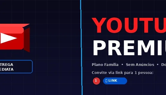 Youtube Premium Na Sua Conta - Link Família - 1 Mes