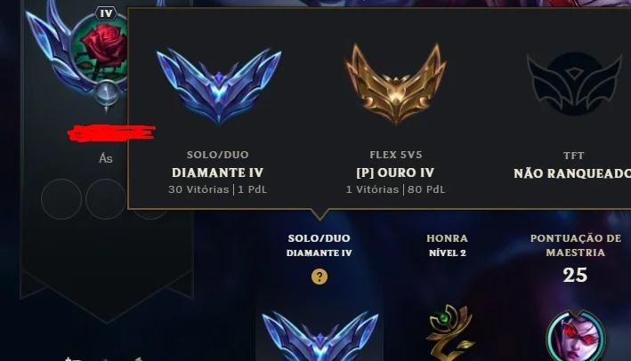 Conta Diamante Iv Solo Duo Padrão Enjoy 4