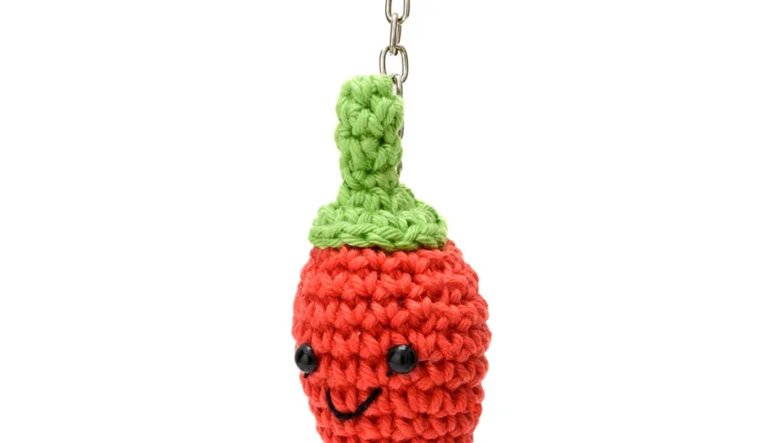 Chaveiro Pimenta Amigurumi
