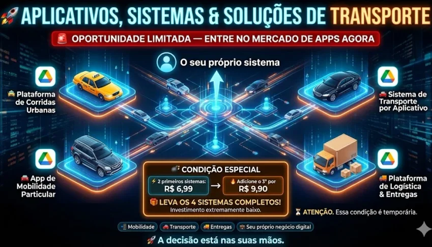 🚀 Aplicativos, Sistemas & Soluções De Transporte