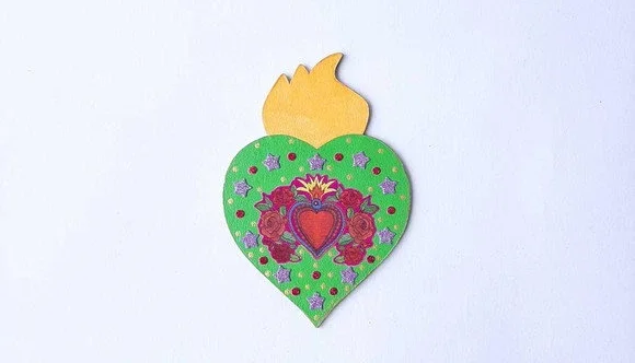 Enfeite de Parede Divino Verde