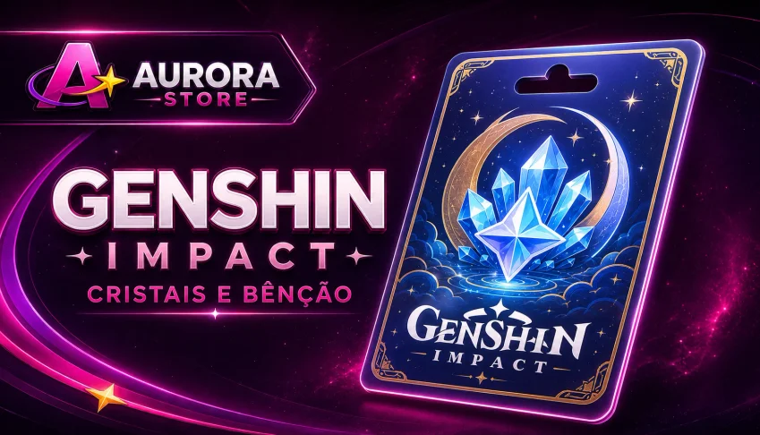 Recarga Genshin Impact - Cristais Gênesis - Bênção da Lua