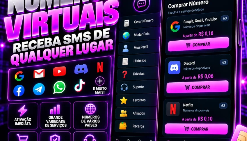 💜 Números Virtuais Sms | Receba Códigos Sem Chip 📲 | Bot