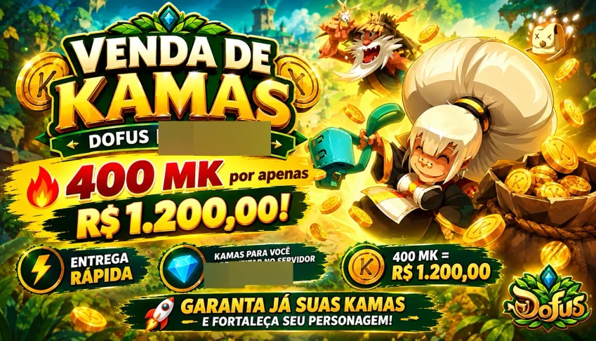 Venda de Kamas Dofus - Tal kasha 400mk R$1200.