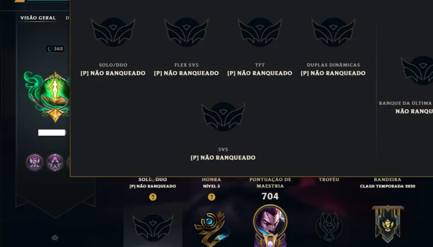 Unranked com TODOS os Champs e 227 Skins ( MID / JG / ADC )