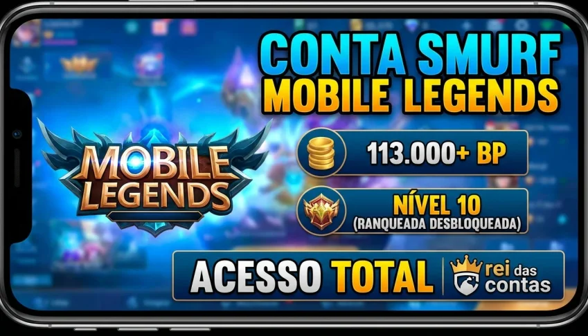 Conta Smurf Mobile Legends | 113.000+ Bp | Nível 10