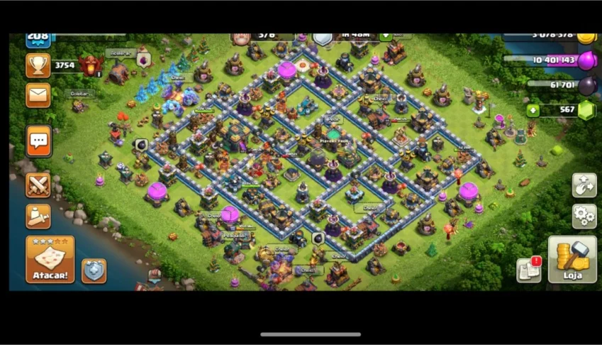Conta cv 13 Clash of clans