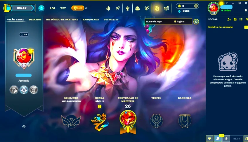 Conta Nfa + Skin Leblanc Natalina Legado + ( Smurf Barato )!
