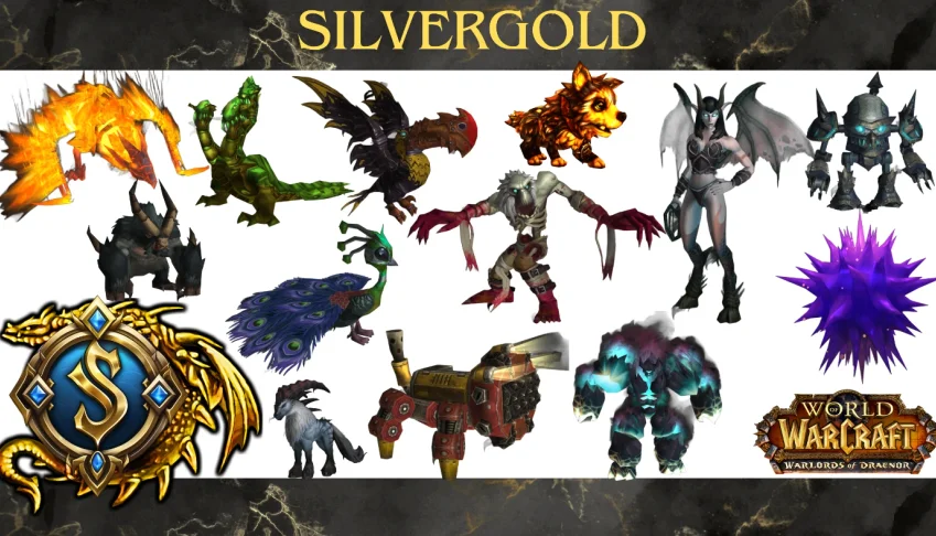 Pacote 50 Mascotes aleatórias - Warlods of Draennor