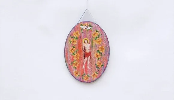 Quadro Oval São Sebastião P