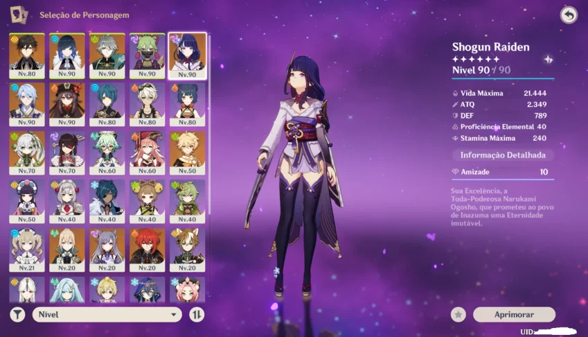 Vendo conta genshin muito boa