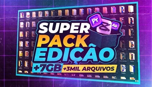 Super Pack Edição De Vídeos 2026 (+7Gb +3 Mil Arquivos)
