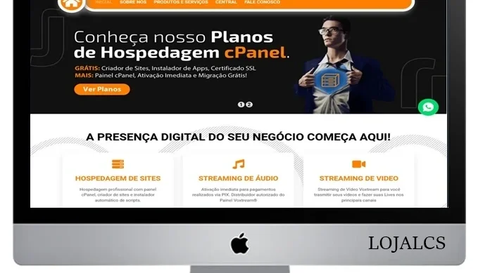 Script site pronto para -empresas de hospedagens com painel 