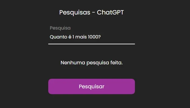 Site Pesquisas - ChatGPT