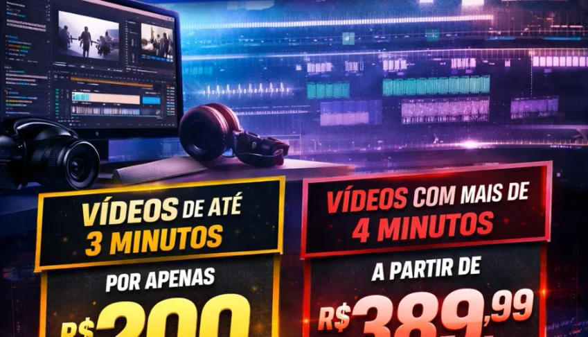 Transformo seus vídeos em conteúdo profissional que vende!