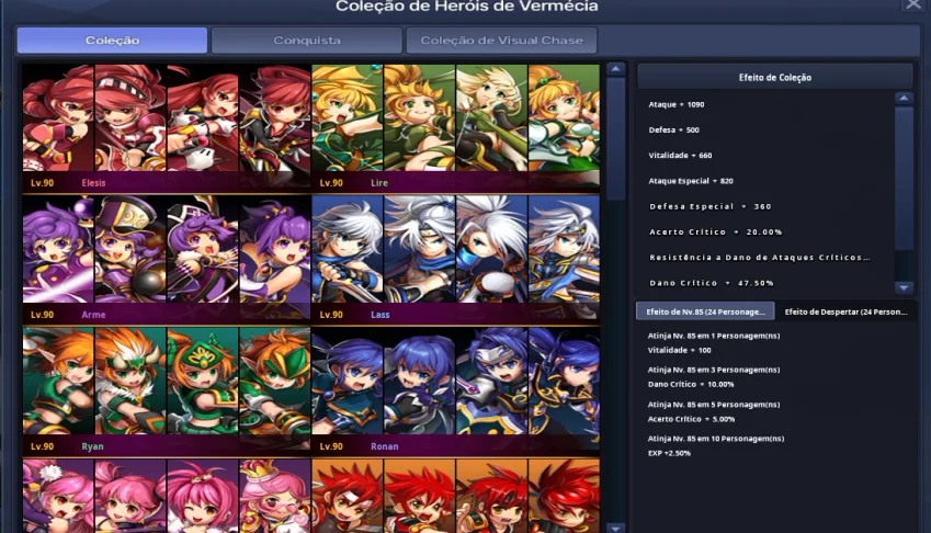 Conta Starter Grand Chase Classic Full Despertar