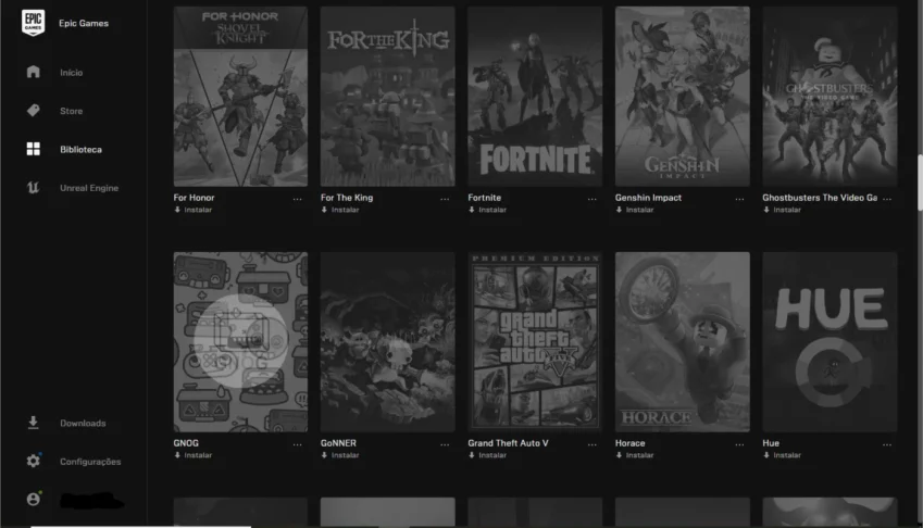 Conta Epic Games Com 95 jogos.