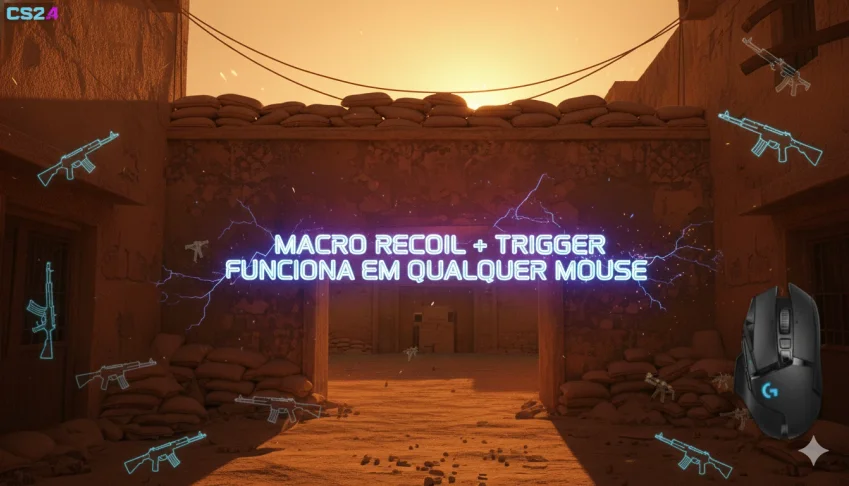 ‼️ Funciona Em Qualquer Mouse – Cs 2 Macro Recoil Vitalicio
