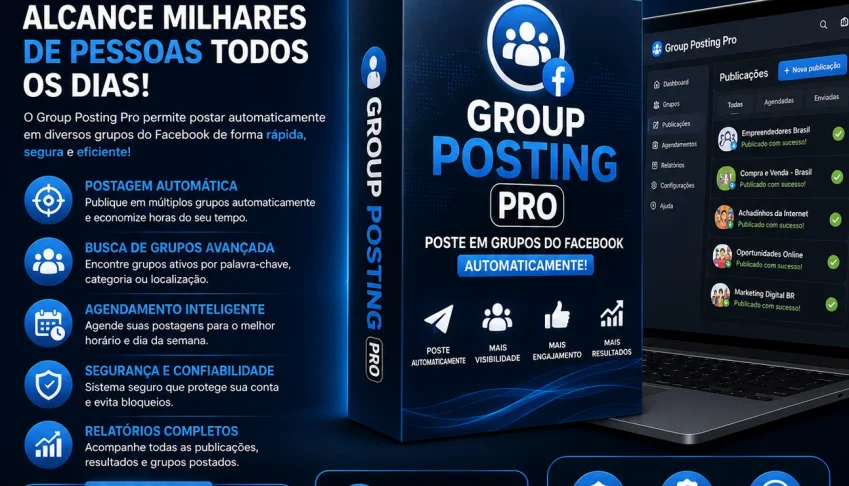 Group Posting PRO: Automatize Posts em Grupos do FB