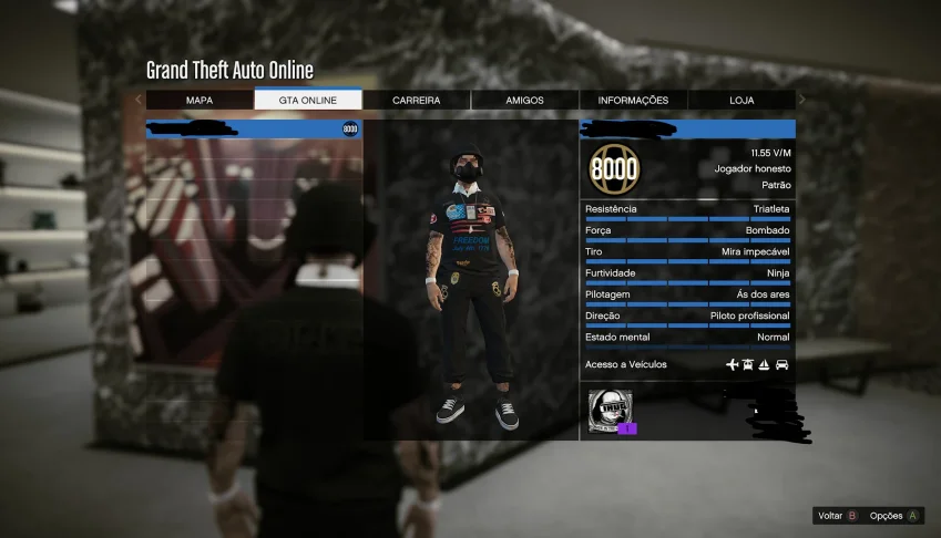 Conta Mod Gta V Xbox Series Nível 8000 2,5 Trilhões 32 Jogos