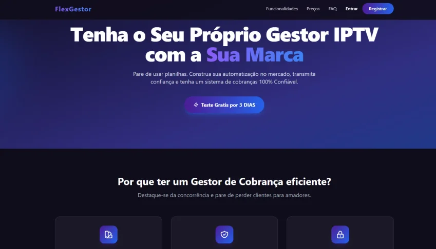 Script PHP Site para Divulgação de Gestor + Painel Admin