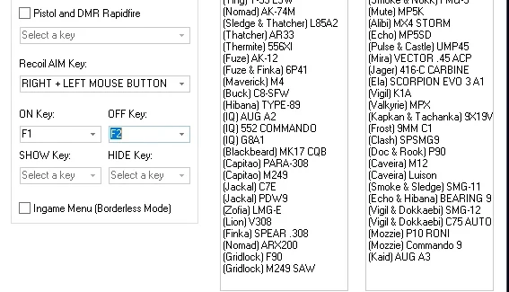 Macro para Recoil R6  - 100% safe- spoofado diariamente