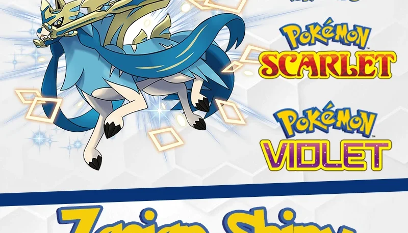Zacian Shiny 6IVs - Pokémon Scarlet e Violet