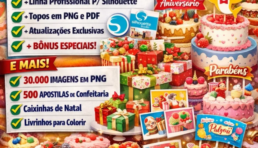 🔥 Super Pack Topo De Bolo