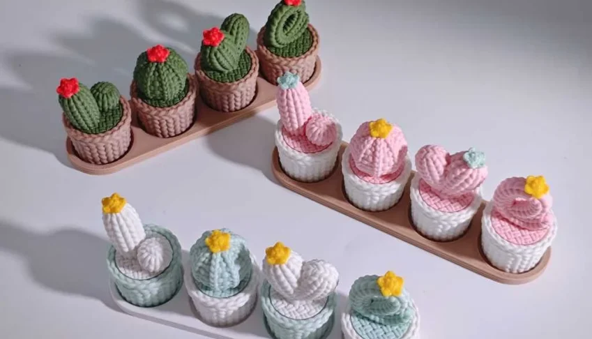 Kit de Vasinhos Love Cactos - 4 Cores