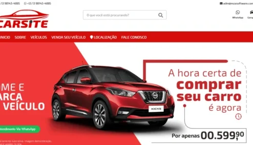 Site para venda de automóveis em PHP