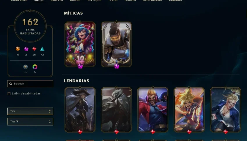 Conta League of Legends S3
