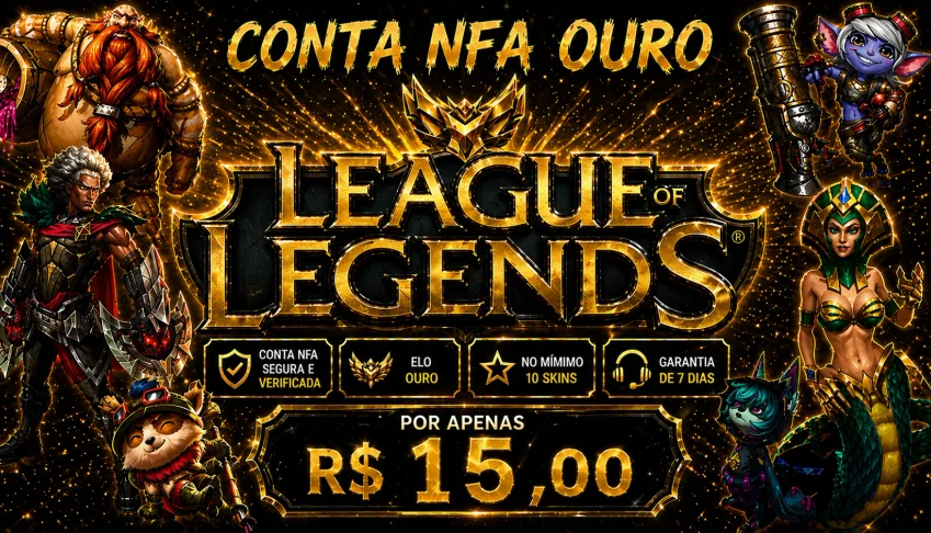 Contas de League of Legends NFA Ouro