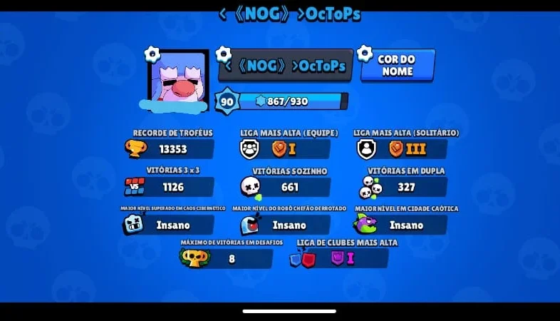 Conta Brawl stars