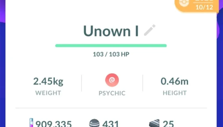 UNOWN Letra I - Vários Disponíveis - (Leia a Descrição)