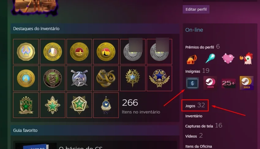 Conta extremamente rara 6 anos impecavel 6.495 horas de jogo