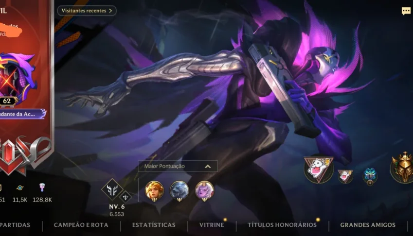 Conta WR platina 46 skins