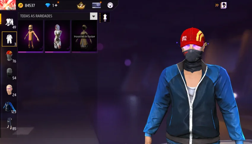 Conta free fire level 59