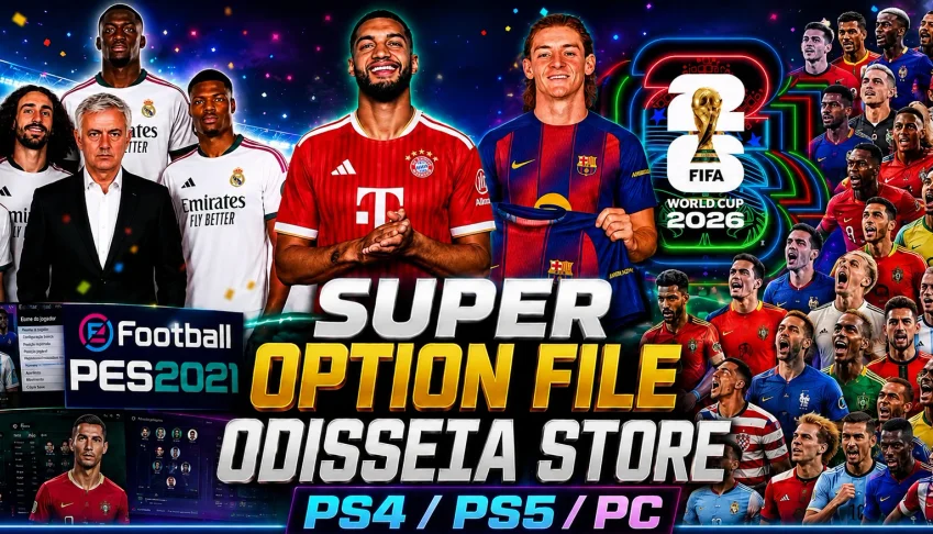 Pes 2021 Super Option File 2026 Completo | Atualização Junho
