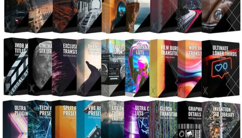 O maior e mais abrangente pack de edição de vídeos já visto