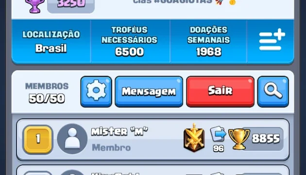 Clan de Clash Royale, Clan top Br em todas as modalidades