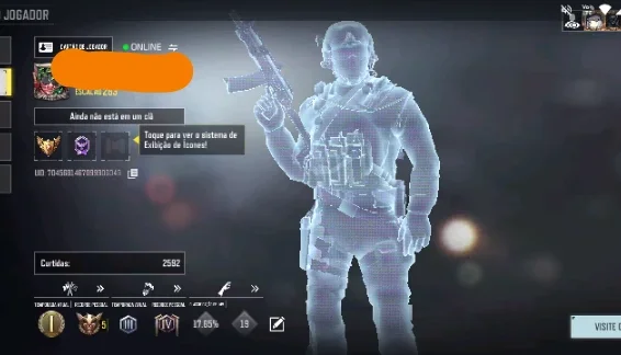 Conta CODM Nível 285 | PLATINA nas Snipers + Várias Diamante