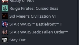 Conta STEAM com vários jogos