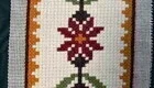 Tela Bordada em Ponto Rosinha 62 x 38 cm - Pe-67