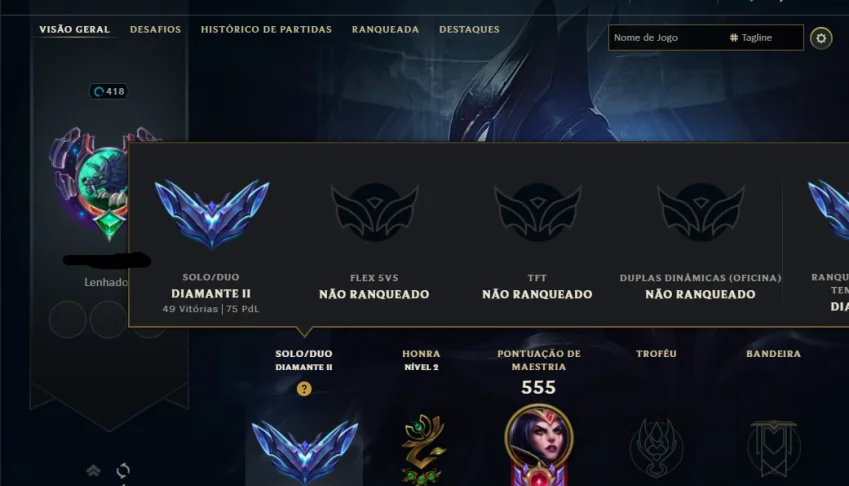 Diamond 2BR Account|Ex Challenger|LOL |1229 SKINS